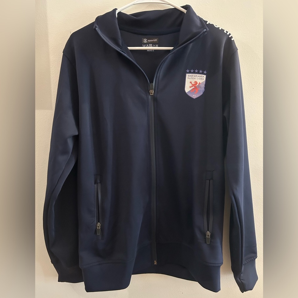 East Atlanta Dutch Lions FCA Navy Track Jacket Men’s Small Full Zip Soccer
